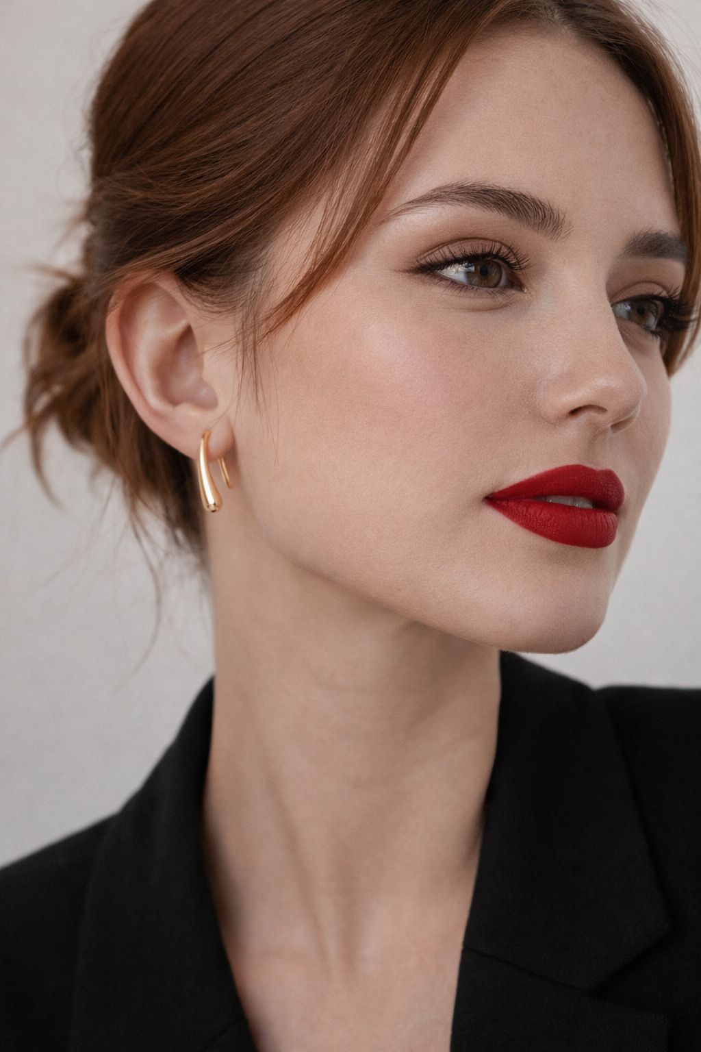 עגילים אלגנטיים | כסף סטרלינג 925 |ציפוי זהב