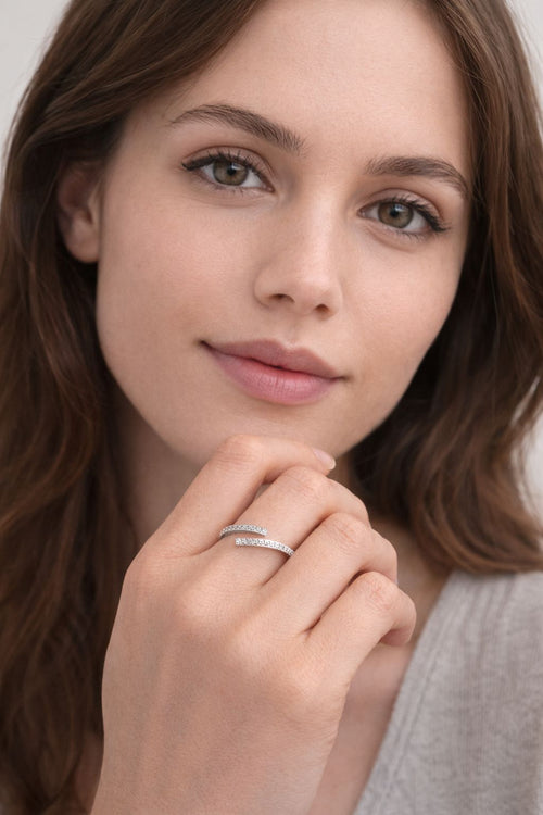 טבעת עיצוב פתוח |כסף סטרלינג 925