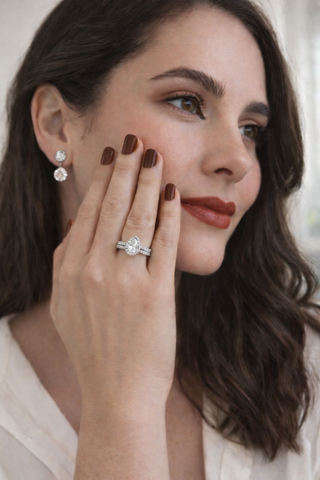 סט טבעות טיפה כפולה | כסף סטרלינג 925