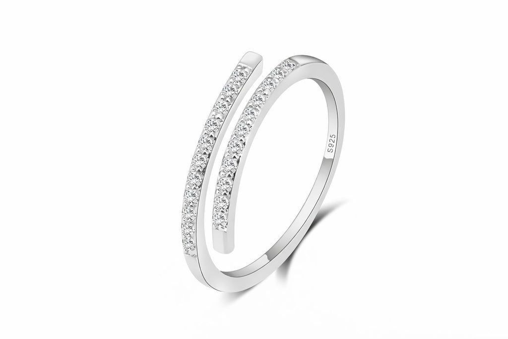 טבעת עיצוב פתוח |כסף סטרלינג 925