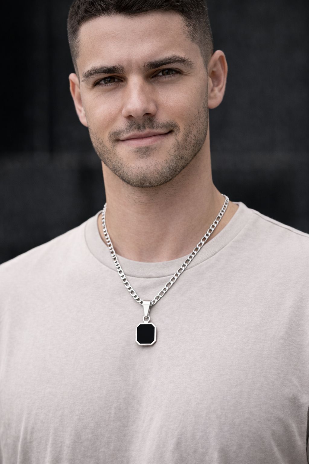 שרשרת תליון גאומטרי | כסף סטרלינג 925