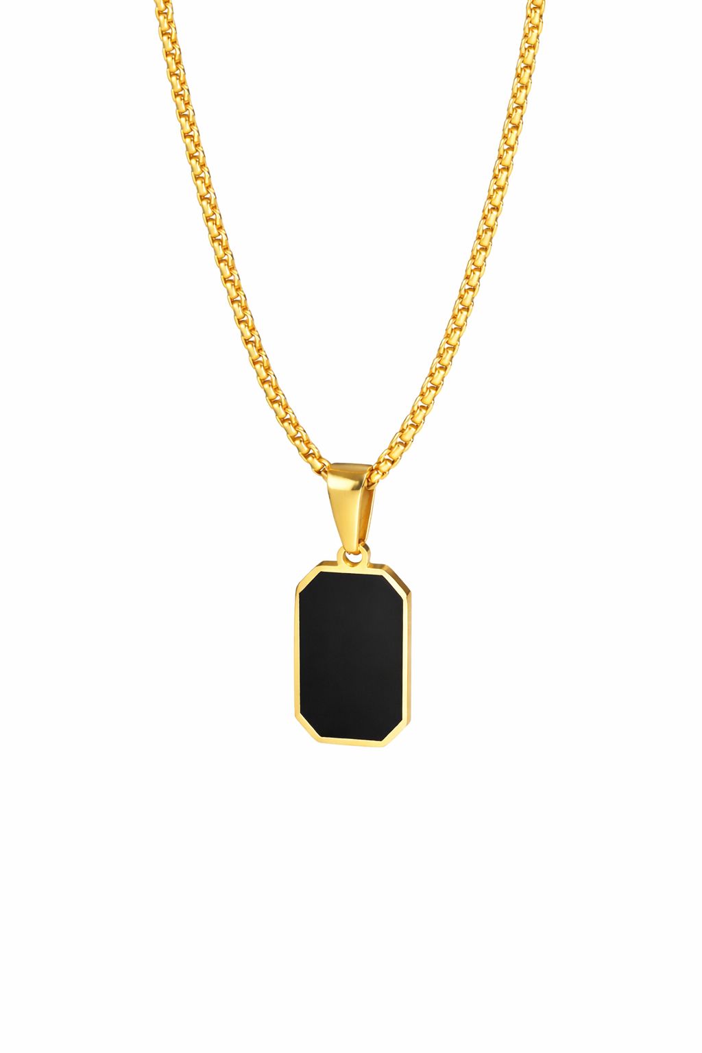 שרשרת לגבר תליון גאומטרי